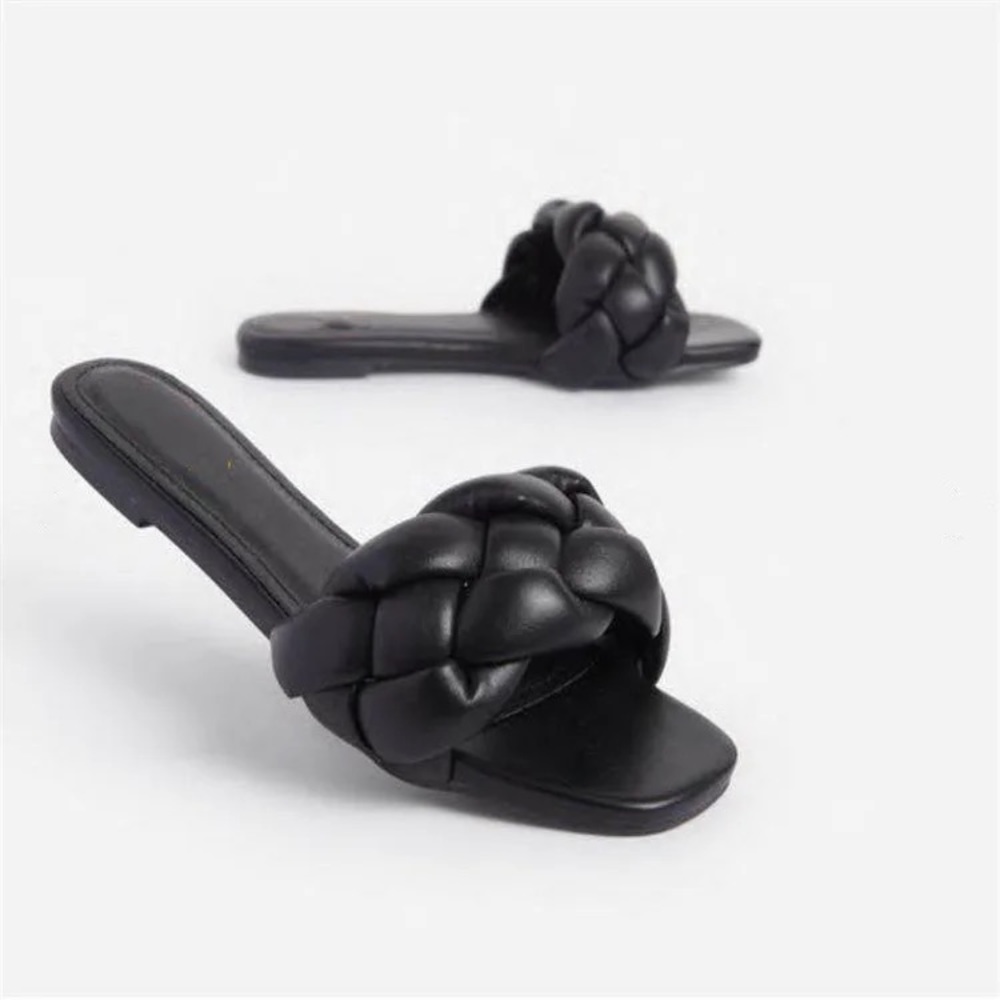 Designer Sandals Women Fashion PU Slippers Flat Bottom Summer New